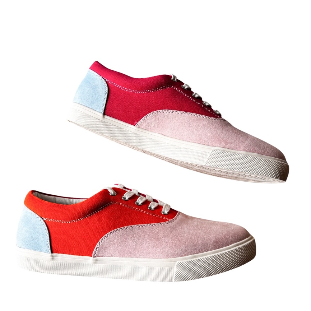 Club Room Sneakers Lance Orange Pink Men's Size 10M Colorblock 100134193 NIB - Picture 10 of 12